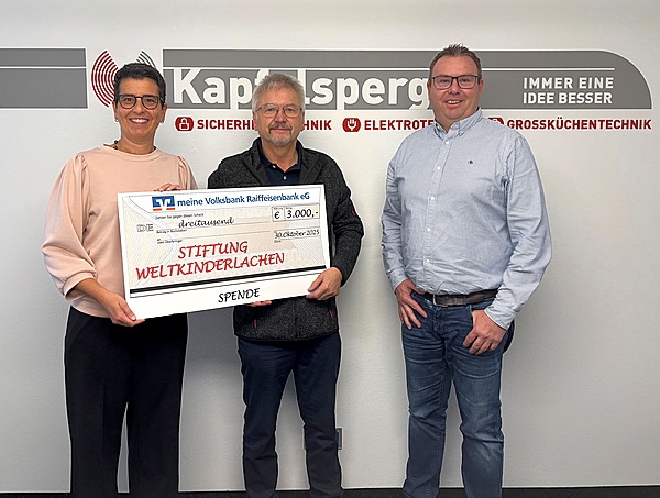 Kapfelsperger GmbH spendet 3000 Euro